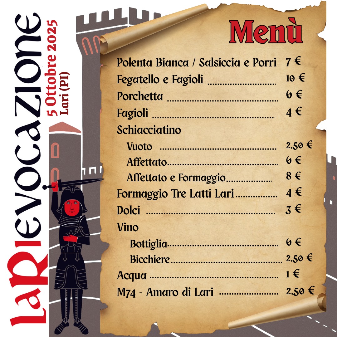 menu larigiano